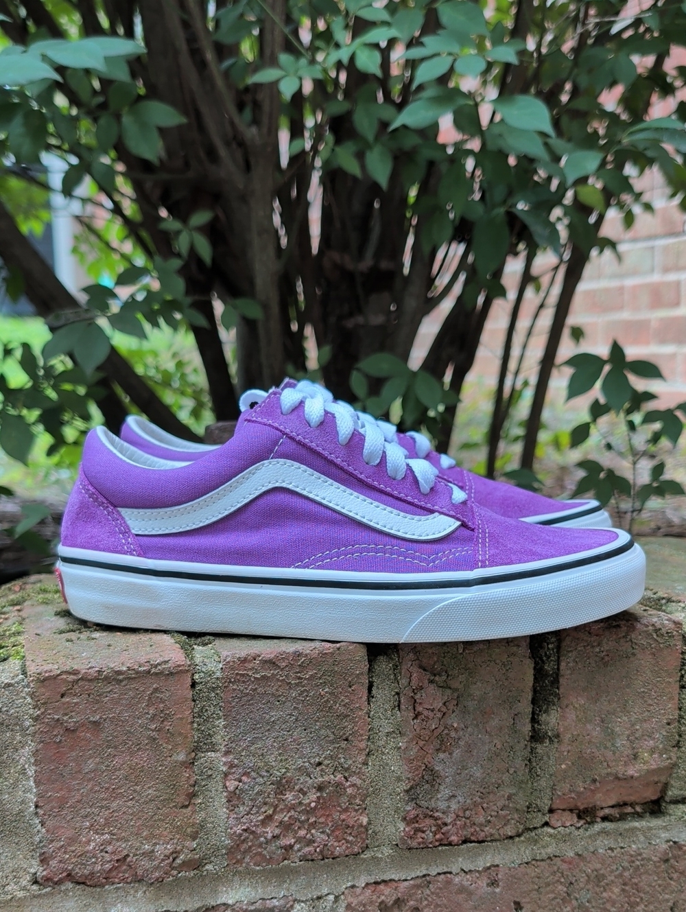 Vans Old Skool Unisex Low-Top Purple Suede Sneaker Size 5 (682)